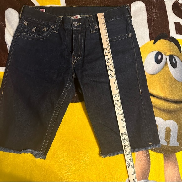True Religion Man Jean Short Pants Size 34 - Picture 6 of 8